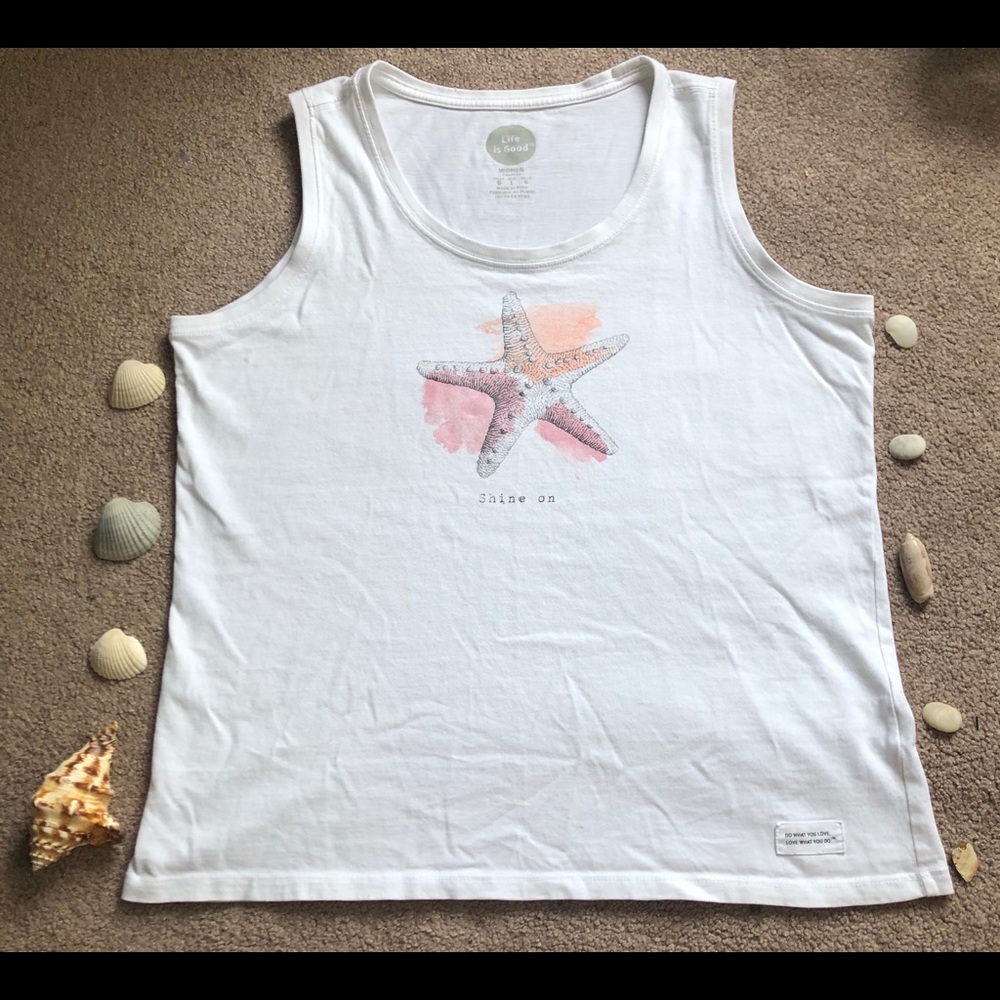 Life is Good White Starfish Tank